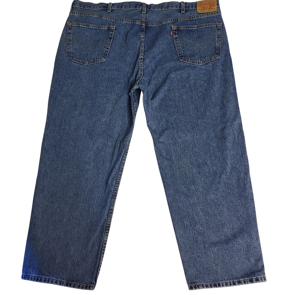 Levi's 550 Relaxed Fit Mens Jeans 48x29 Blue Denim Straight Leg 100% Cotton